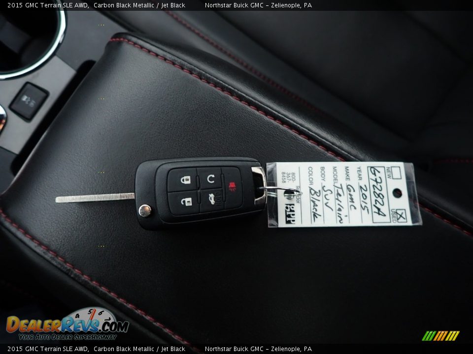 2015 GMC Terrain SLE AWD Carbon Black Metallic / Jet Black Photo #29