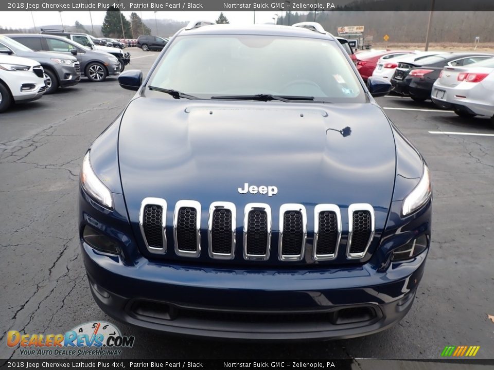 2018 Jeep Cherokee Latitude Plus 4x4 Patriot Blue Pearl / Black Photo #3