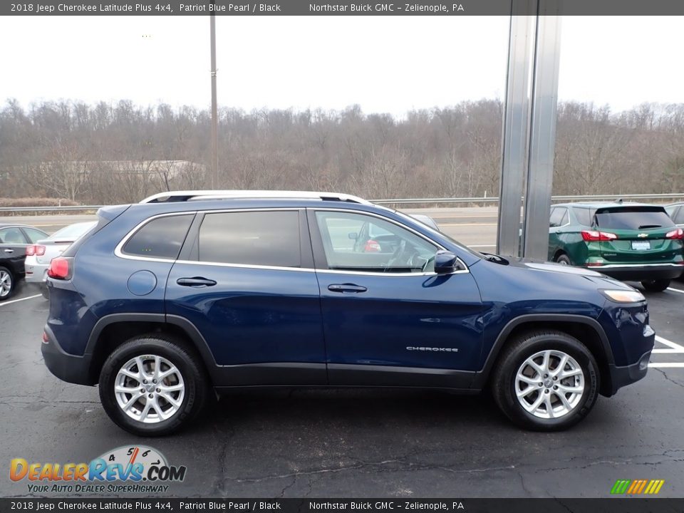 2018 Jeep Cherokee Latitude Plus 4x4 Patriot Blue Pearl / Black Photo #5