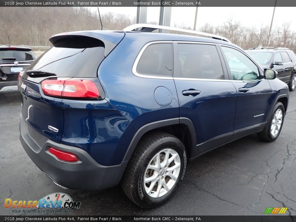 2018 Jeep Cherokee Latitude Plus 4x4 Patriot Blue Pearl / Black Photo #9