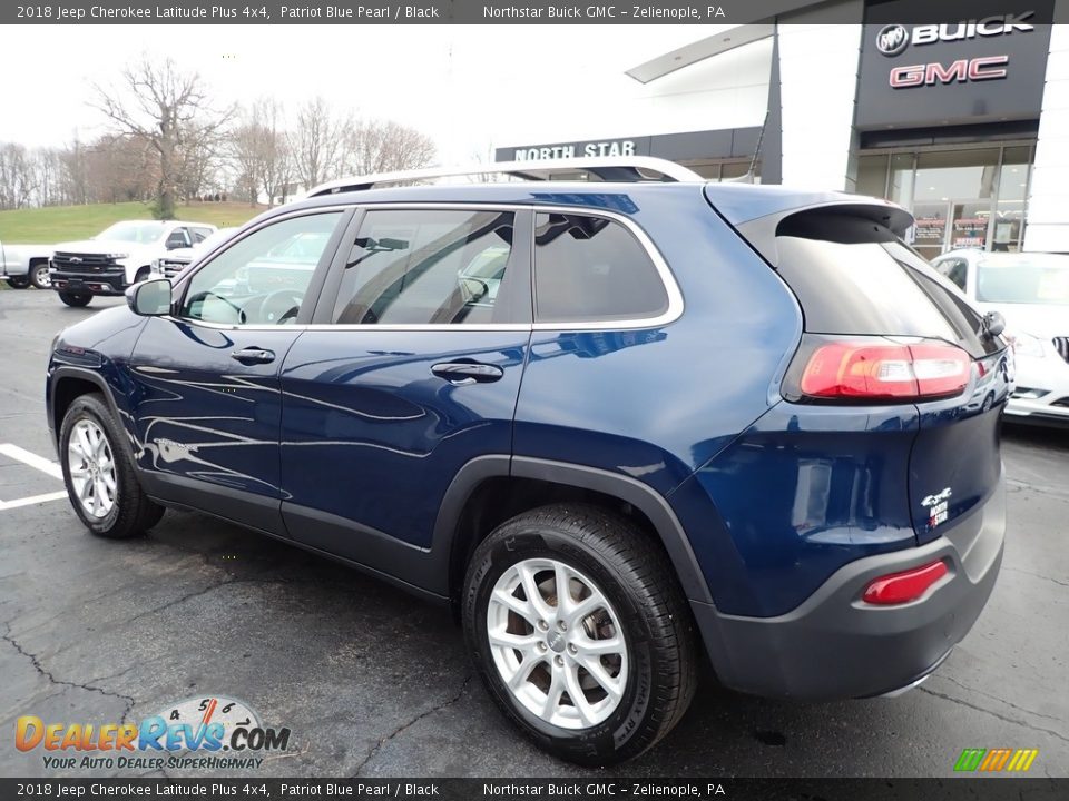 2018 Jeep Cherokee Latitude Plus 4x4 Patriot Blue Pearl / Black Photo #12