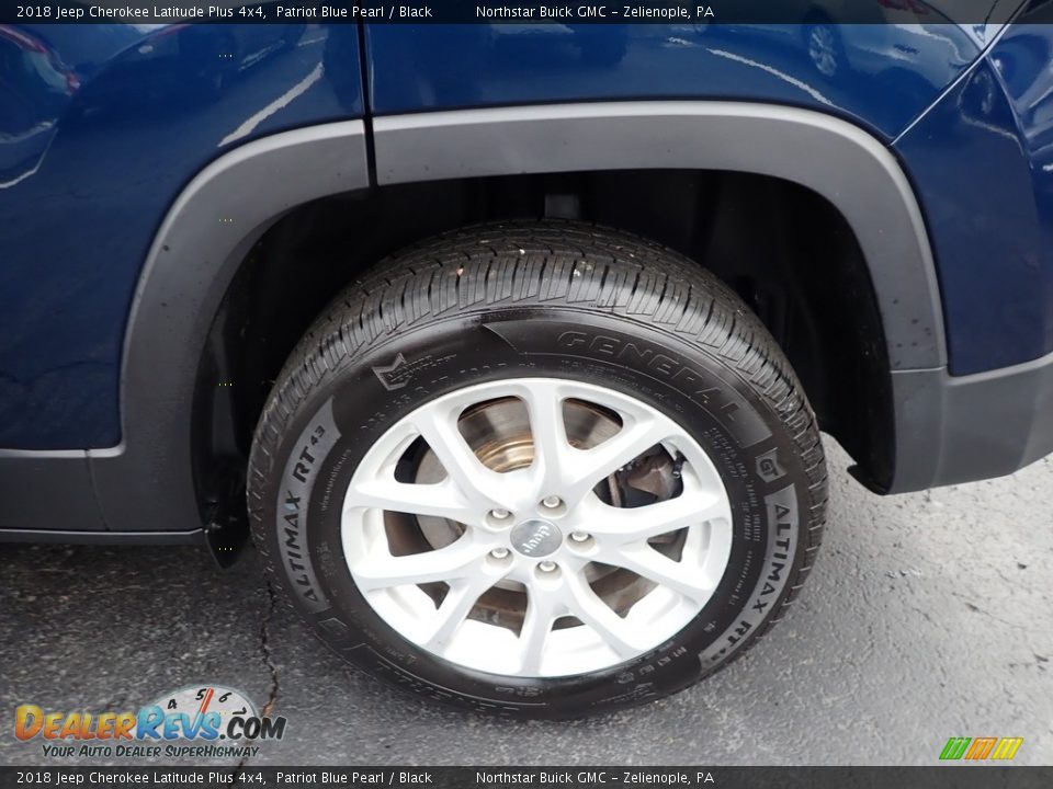 2018 Jeep Cherokee Latitude Plus 4x4 Patriot Blue Pearl / Black Photo #14