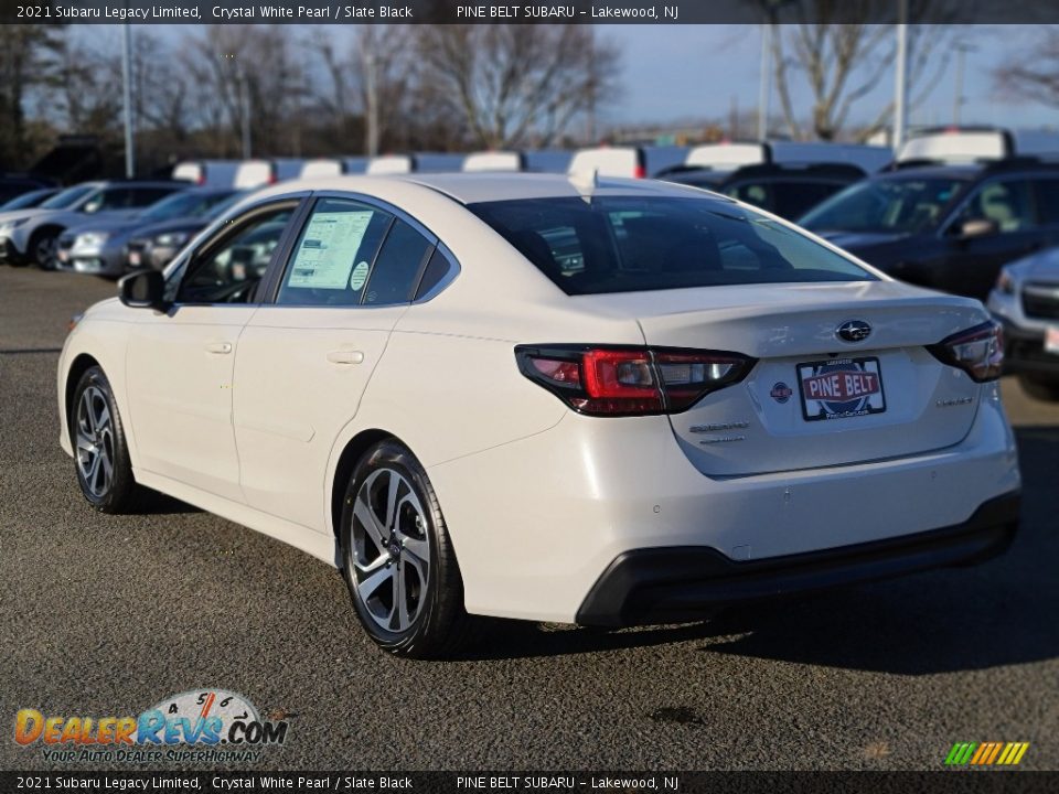 2021 Subaru Legacy Limited Crystal White Pearl / Slate Black Photo #6