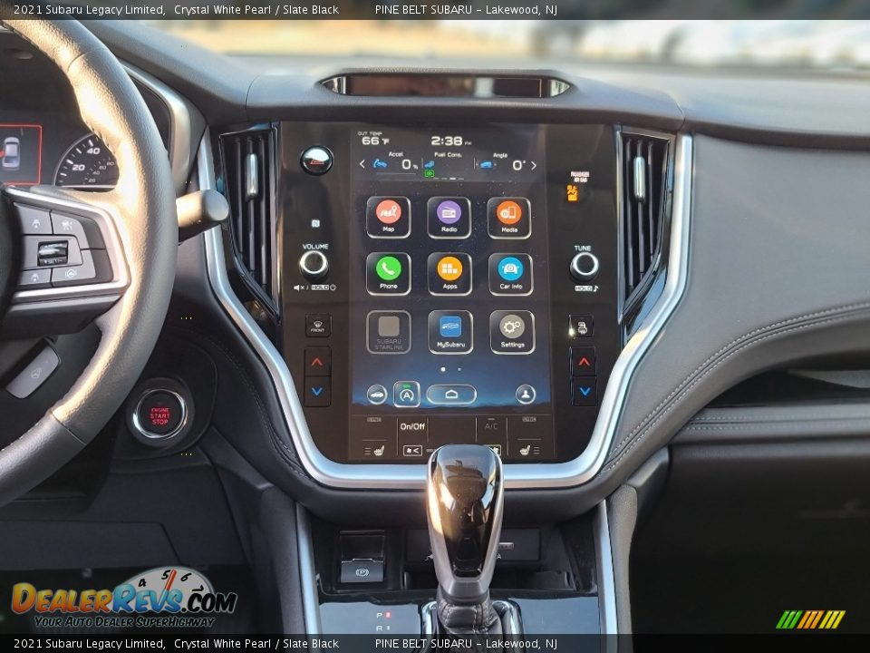 2021 Subaru Legacy Limited Crystal White Pearl / Slate Black Photo #10