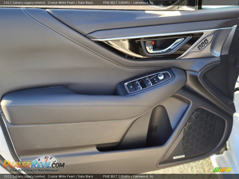2021 Subaru Legacy Limited Crystal White Pearl / Slate Black Photo #12