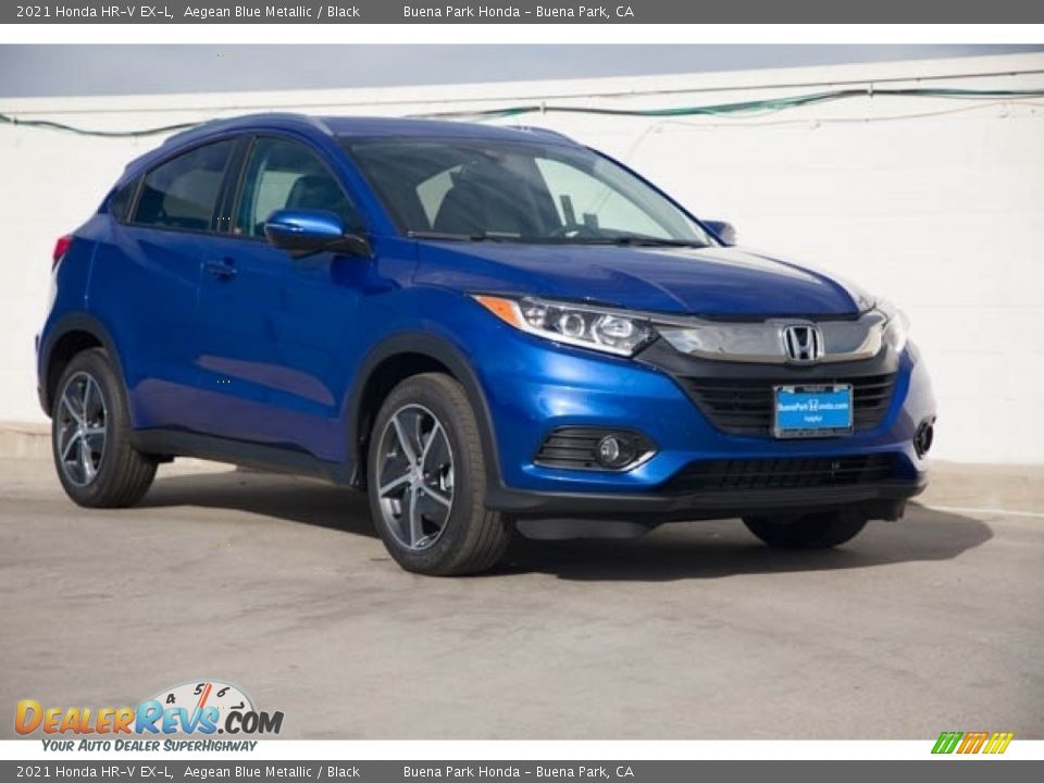 2021 Honda HR-V EX-L Aegean Blue Metallic / Black Photo #1