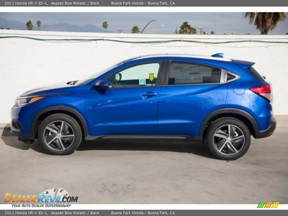 2021 Honda HR-V EX-L Aegean Blue Metallic / Black Photo #4