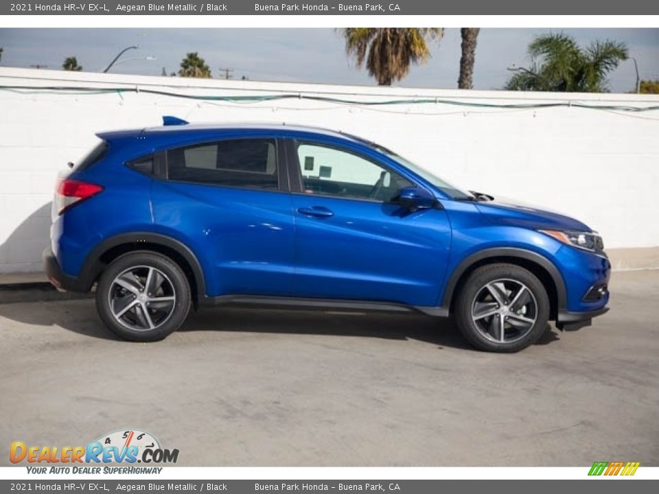 2021 Honda HR-V EX-L Aegean Blue Metallic / Black Photo #8