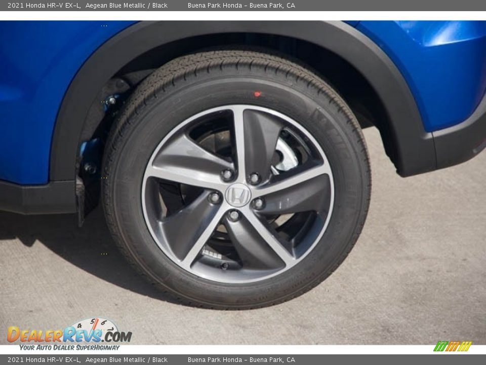 2021 Honda HR-V EX-L Aegean Blue Metallic / Black Photo #12