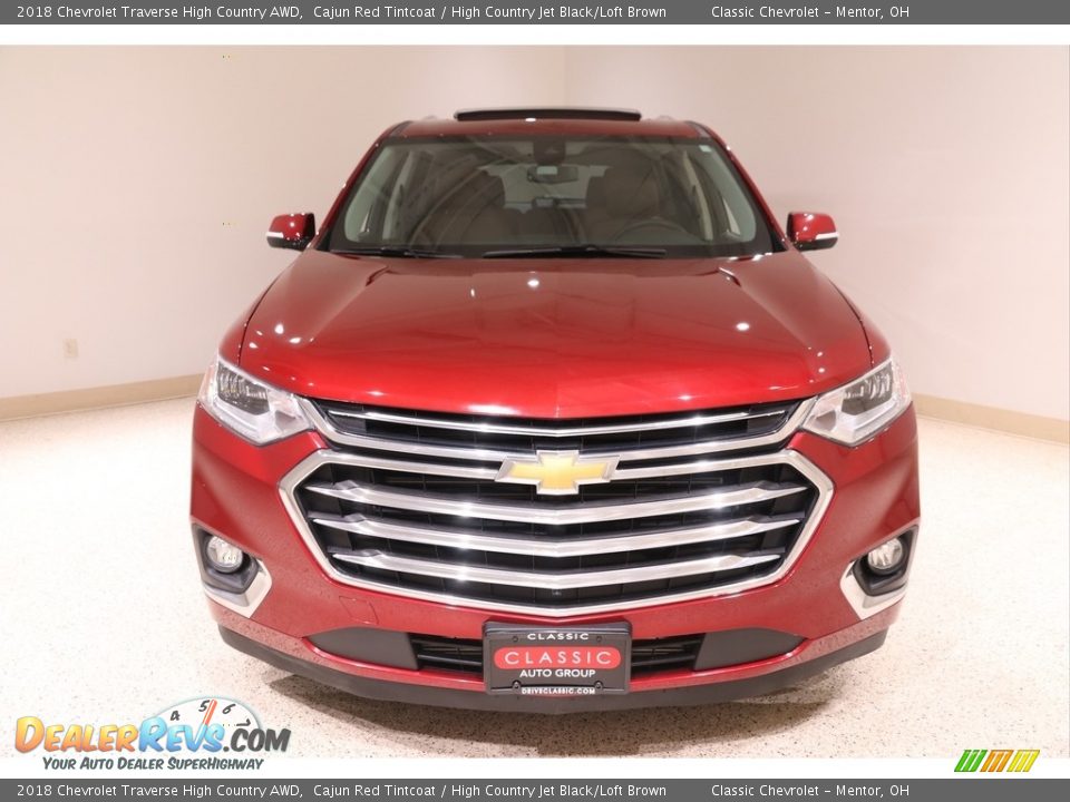 2018 Chevrolet Traverse High Country AWD Cajun Red Tintcoat / High Country Jet Black/Loft Brown Photo #2