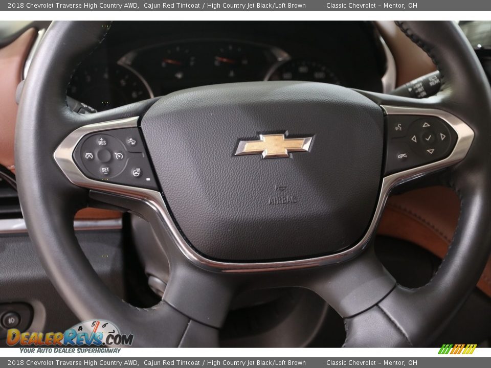 2018 Chevrolet Traverse High Country AWD Cajun Red Tintcoat / High Country Jet Black/Loft Brown Photo #11