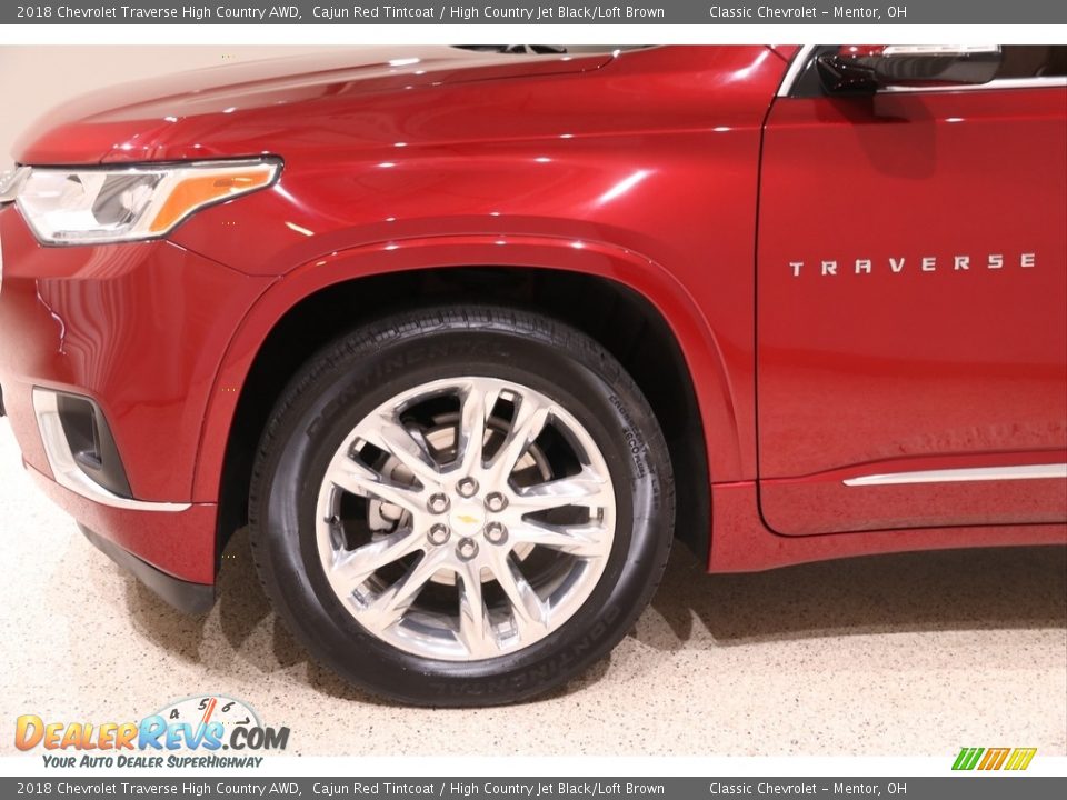 2018 Chevrolet Traverse High Country AWD Cajun Red Tintcoat / High Country Jet Black/Loft Brown Photo #35