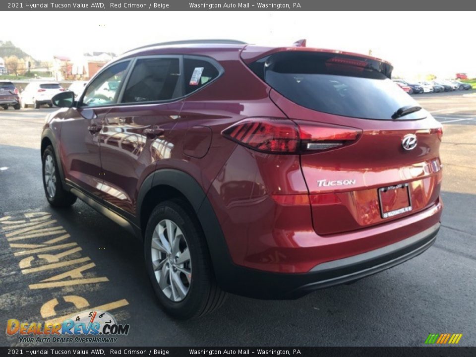 2021 Hyundai Tucson Value AWD Red Crimson / Beige Photo #3