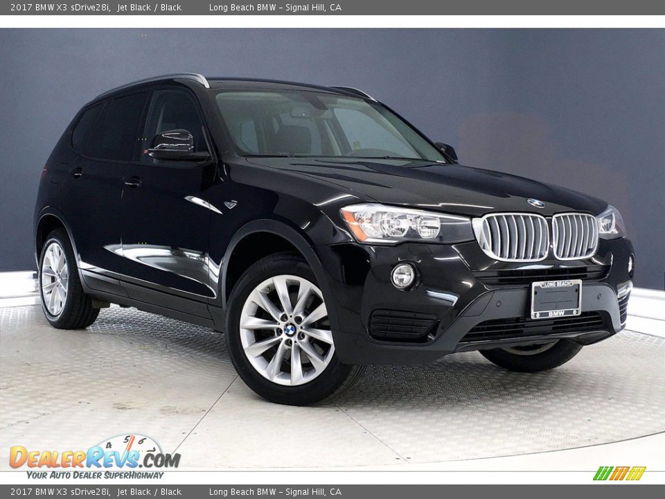 2017 BMW X3 sDrive28i Jet Black / Black Photo #36