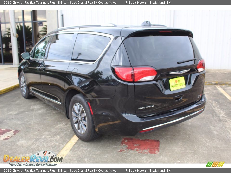 2020 Chrysler Pacifica Touring L Plus Brilliant Black Crystal Pearl / Cognac/Alloy Photo #6