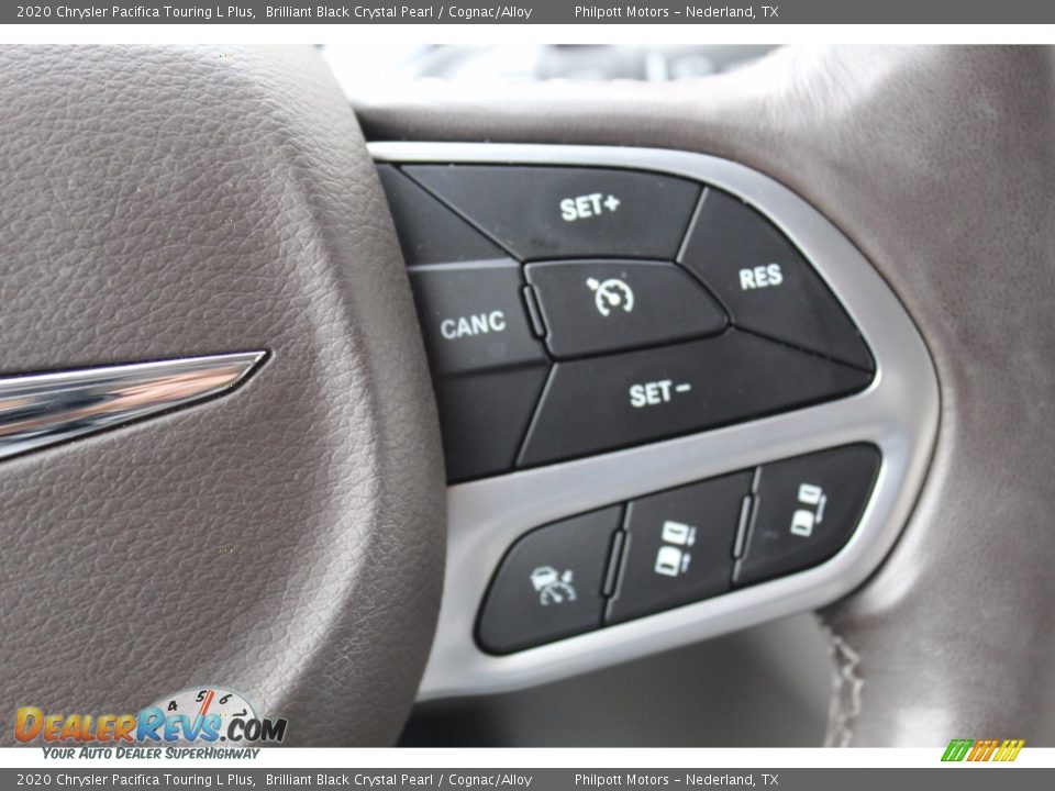 2020 Chrysler Pacifica Touring L Plus Brilliant Black Crystal Pearl / Cognac/Alloy Photo #13