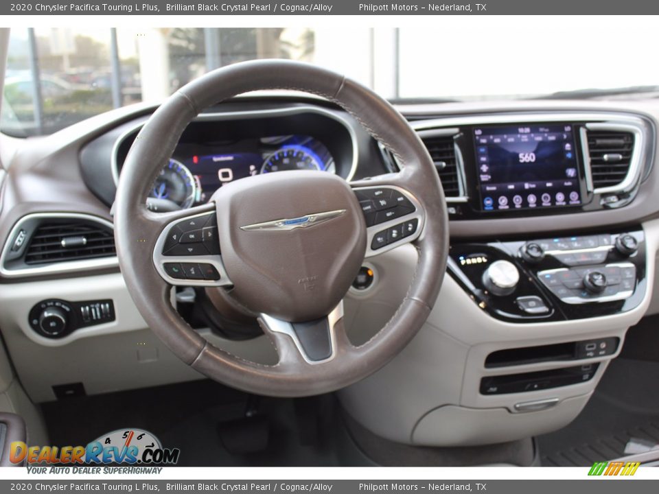 2020 Chrysler Pacifica Touring L Plus Brilliant Black Crystal Pearl / Cognac/Alloy Photo #22