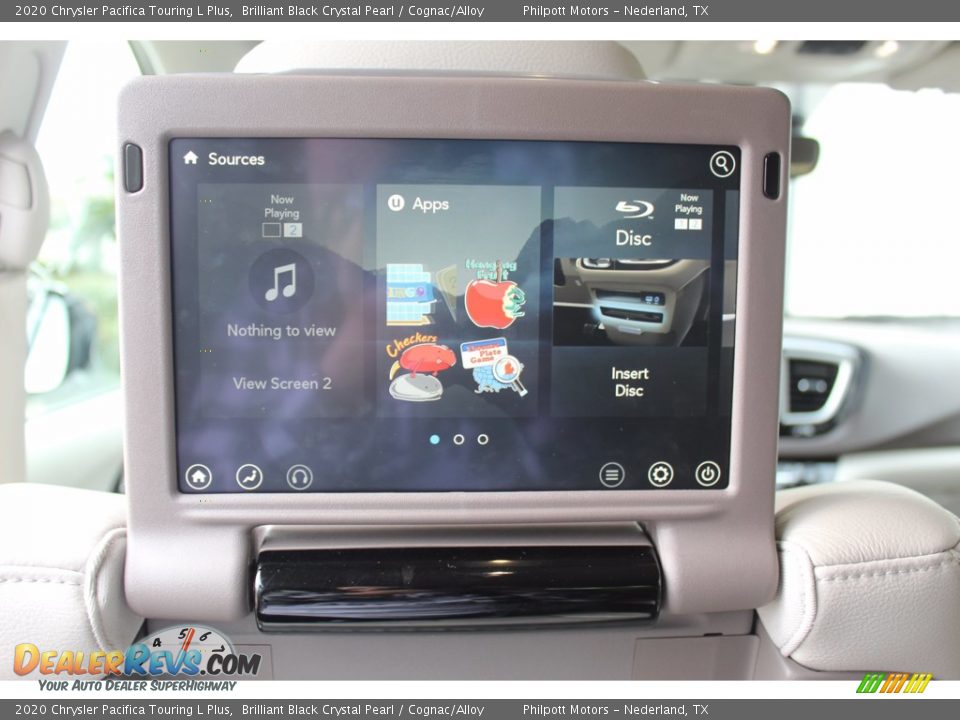2020 Chrysler Pacifica Touring L Plus Brilliant Black Crystal Pearl / Cognac/Alloy Photo #23