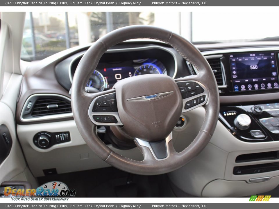 2020 Chrysler Pacifica Touring L Plus Brilliant Black Crystal Pearl / Cognac/Alloy Photo #26