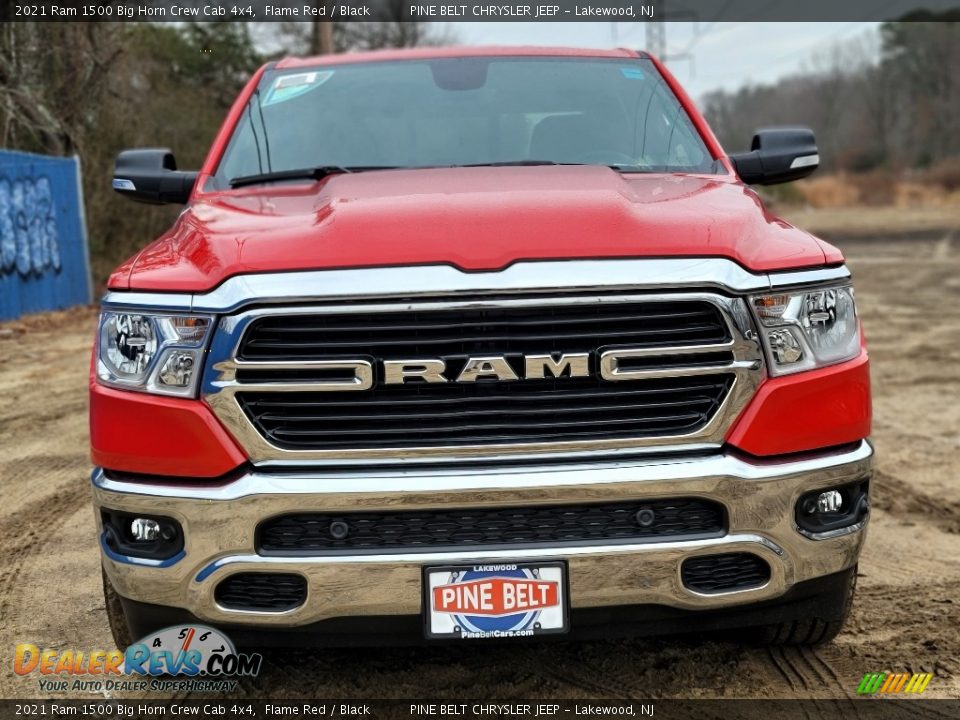 2021 Ram 1500 Big Horn Crew Cab 4x4 Flame Red / Black Photo #2