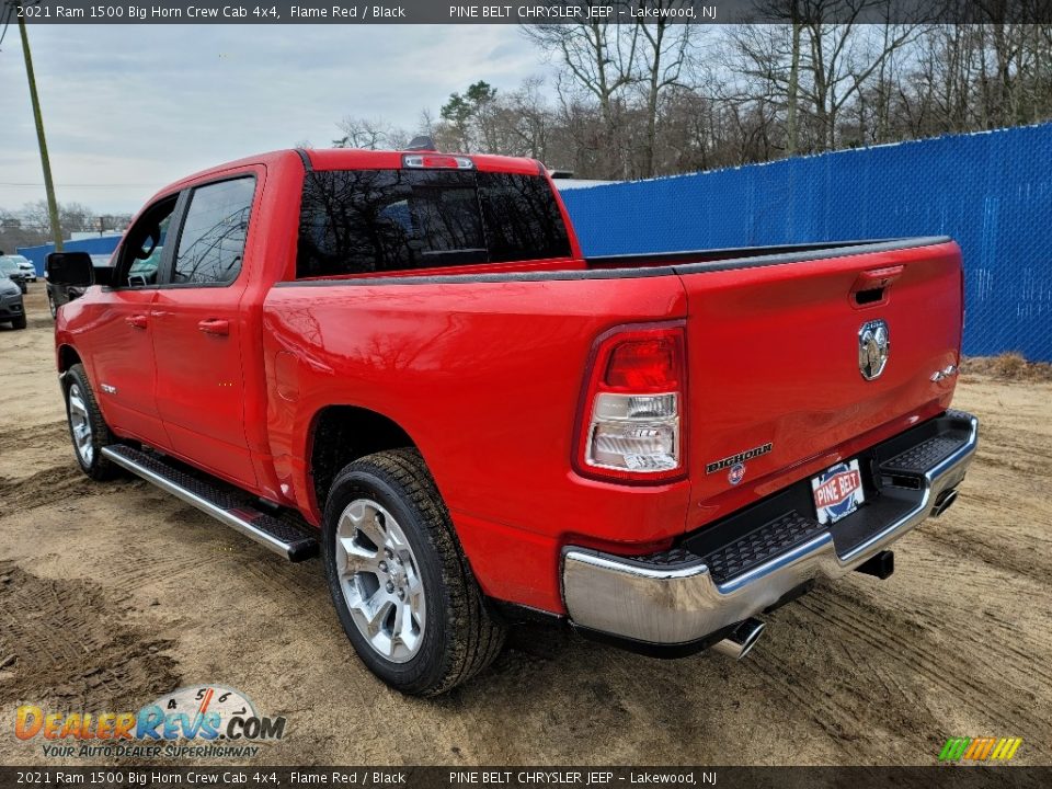 2021 Ram 1500 Big Horn Crew Cab 4x4 Flame Red / Black Photo #3