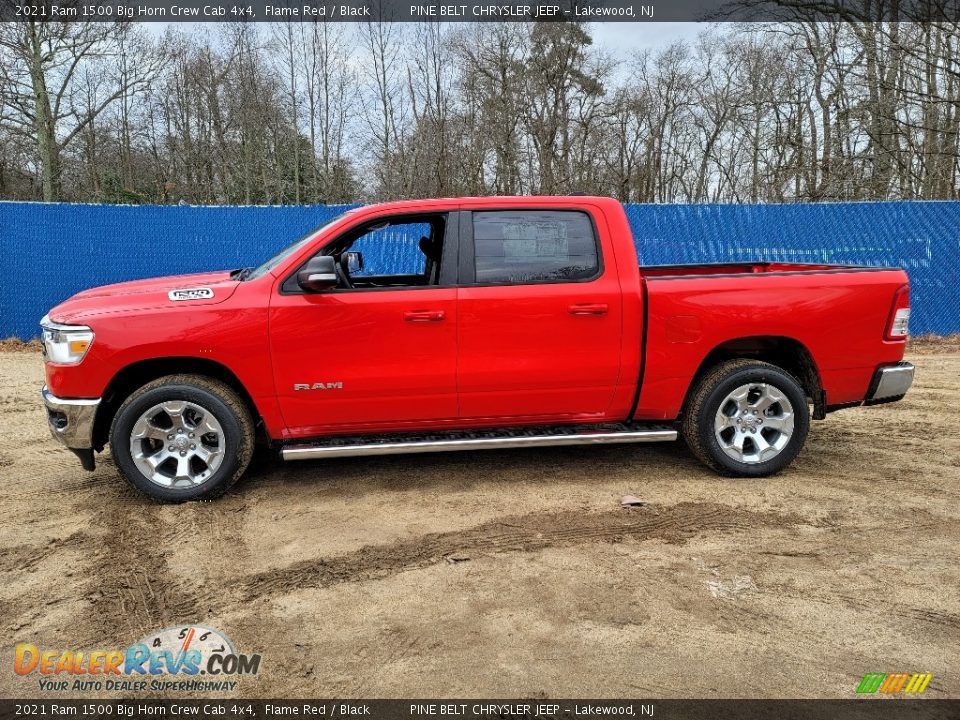 Flame Red 2021 Ram 1500 Big Horn Crew Cab 4x4 Photo #4