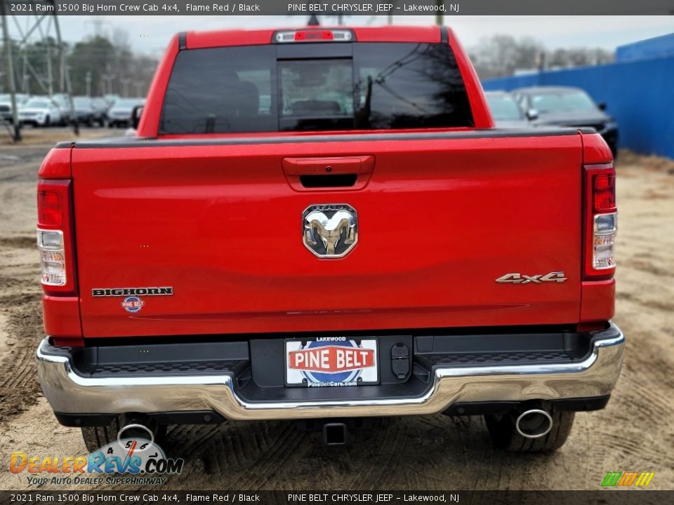 2021 Ram 1500 Big Horn Crew Cab 4x4 Flame Red / Black Photo #5