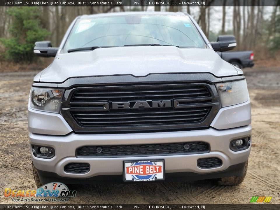 2021 Ram 1500 Big Horn Quad Cab 4x4 Billet Silver Metallic / Black Photo #3