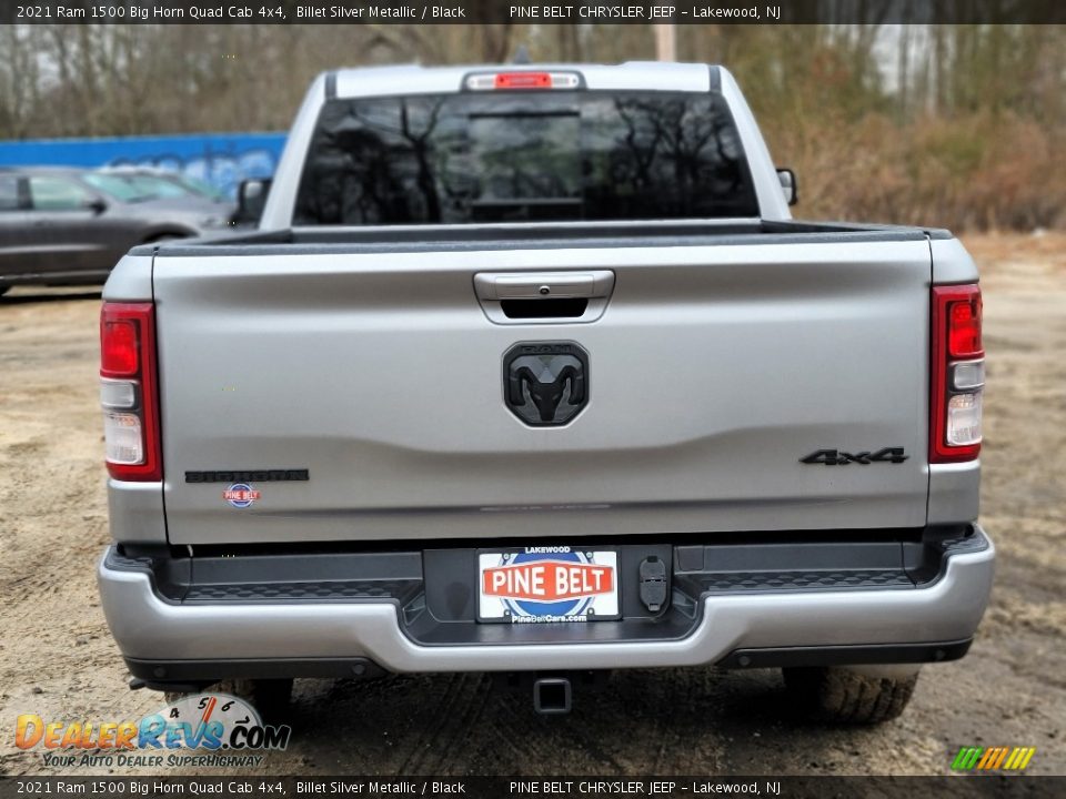 2021 Ram 1500 Big Horn Quad Cab 4x4 Billet Silver Metallic / Black Photo #7