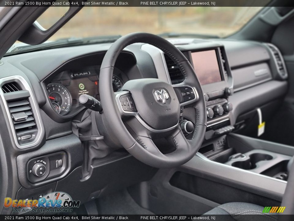 2021 Ram 1500 Big Horn Quad Cab 4x4 Billet Silver Metallic / Black Photo #10