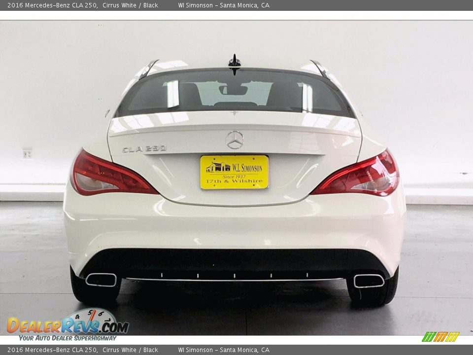 2016 Mercedes-Benz CLA 250 Cirrus White / Black Photo #3