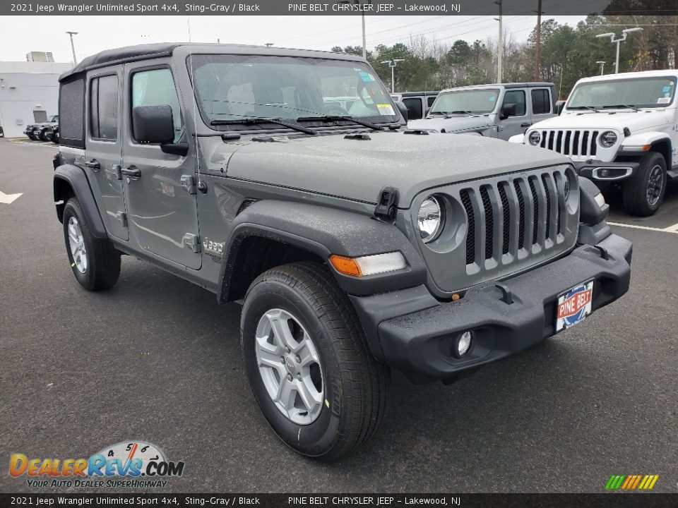 2021 Jeep Wrangler Unlimited Sport 4x4 Sting-Gray / Black Photo #1