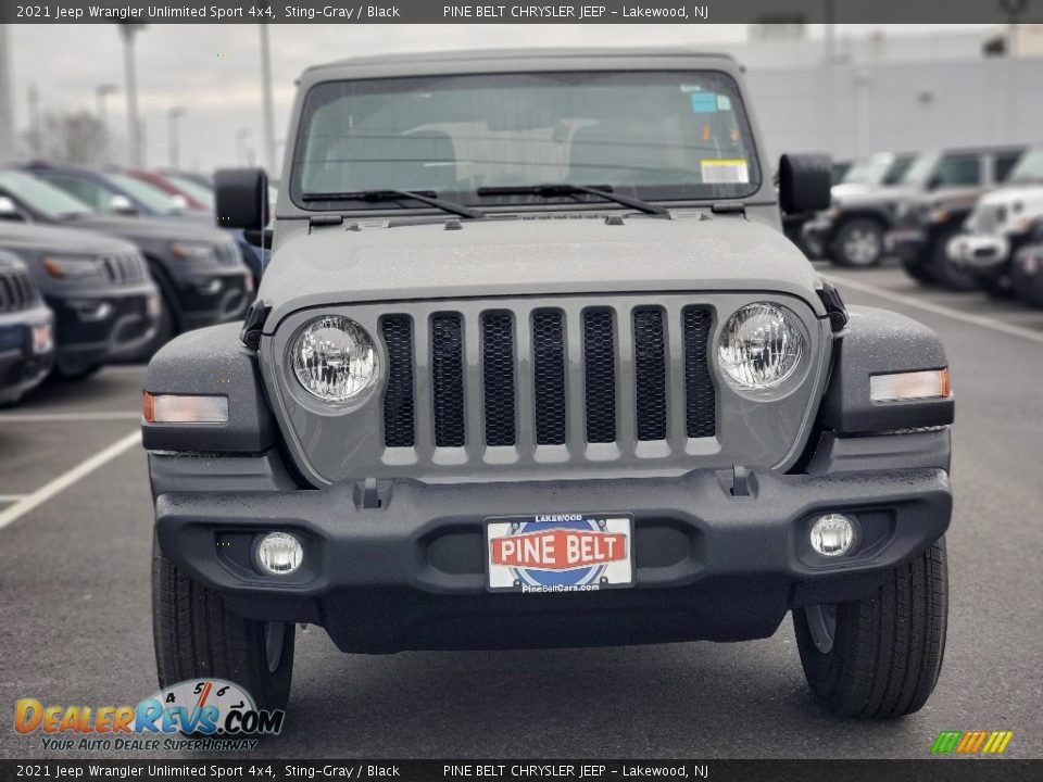 2021 Jeep Wrangler Unlimited Sport 4x4 Sting-Gray / Black Photo #3