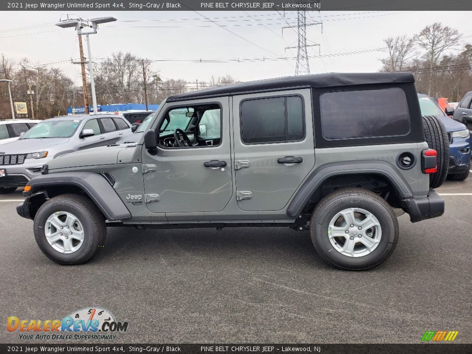 2021 Jeep Wrangler Unlimited Sport 4x4 Sting-Gray / Black Photo #4