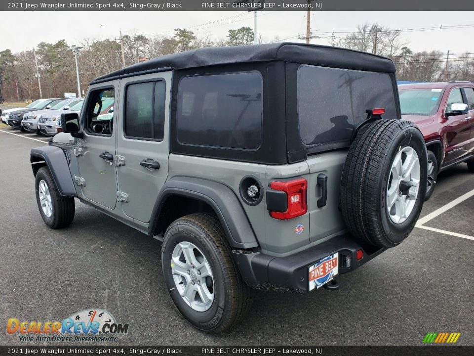 2021 Jeep Wrangler Unlimited Sport 4x4 Sting-Gray / Black Photo #6