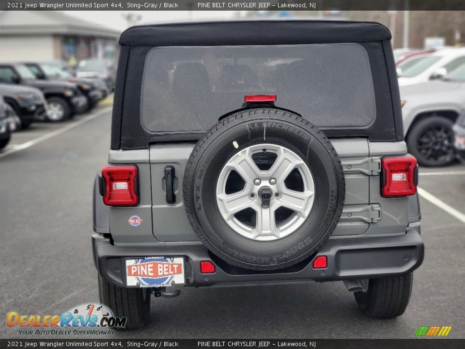 2021 Jeep Wrangler Unlimited Sport 4x4 Sting-Gray / Black Photo #7