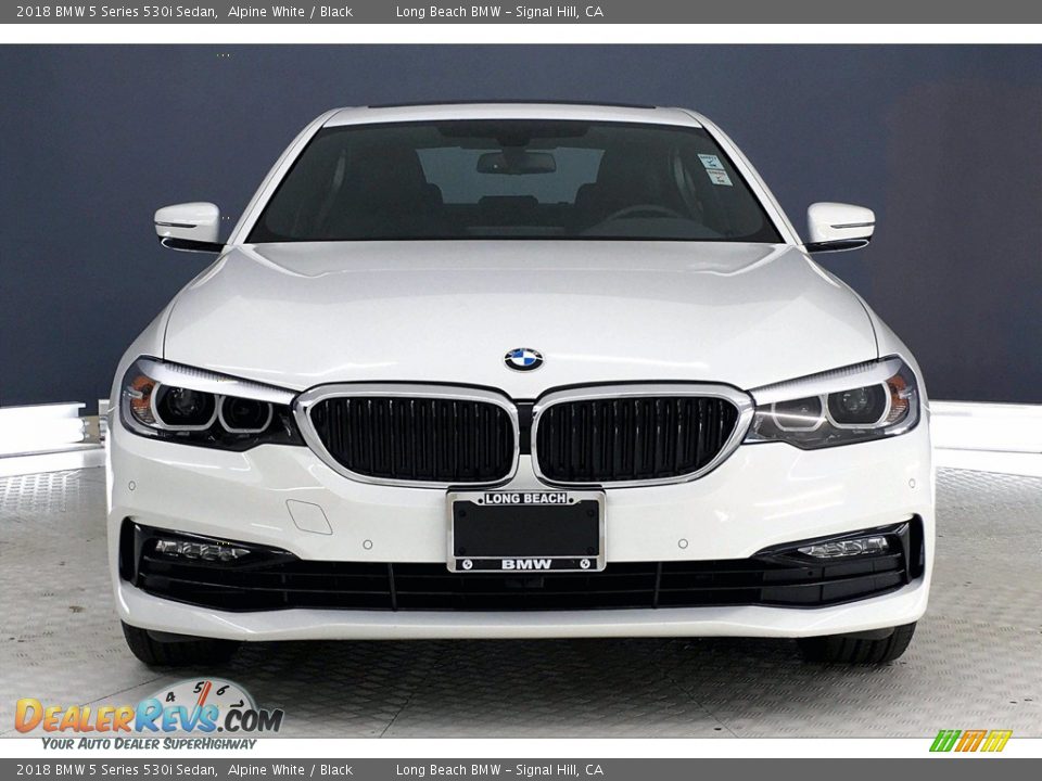 2018 BMW 5 Series 530i Sedan Alpine White / Black Photo #2