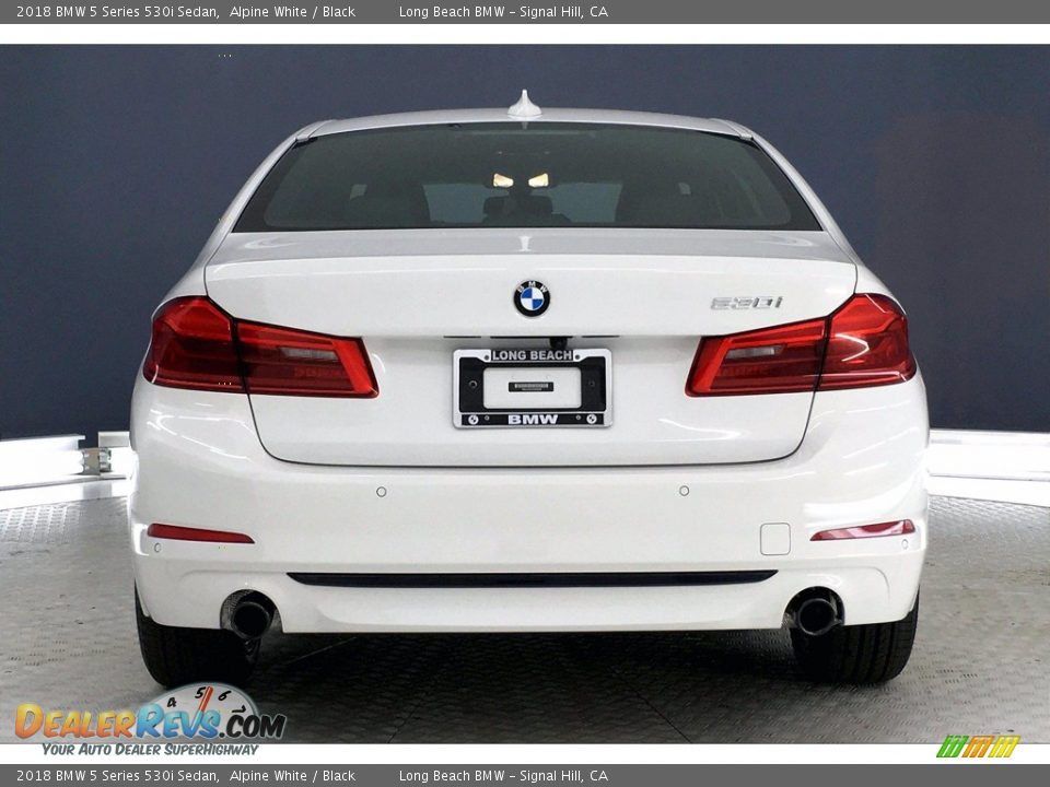 2018 BMW 5 Series 530i Sedan Alpine White / Black Photo #3
