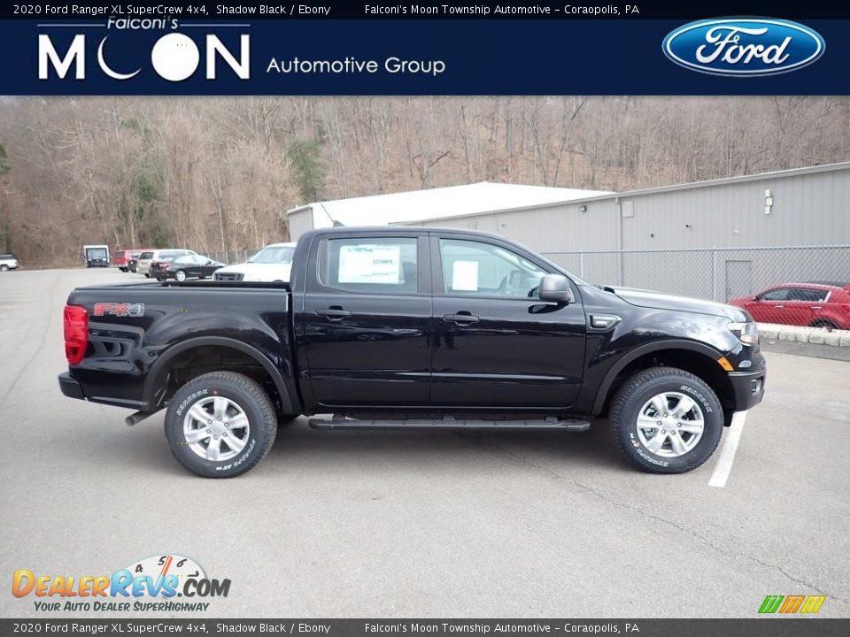 2020 Ford Ranger XL SuperCrew 4x4 Shadow Black / Ebony Photo #1
