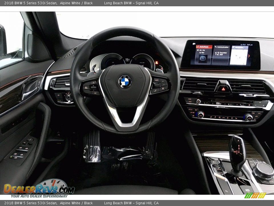 2018 BMW 5 Series 530i Sedan Alpine White / Black Photo #4