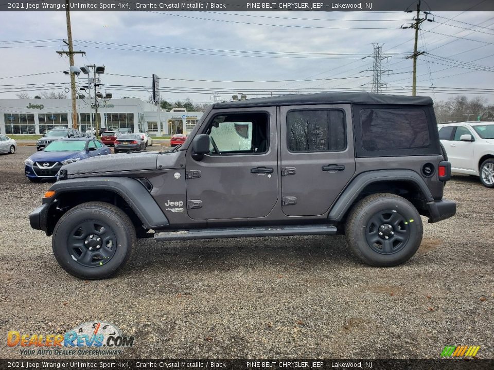 2021 Jeep Wrangler Unlimited Sport 4x4 Granite Crystal Metallic / Black Photo #4