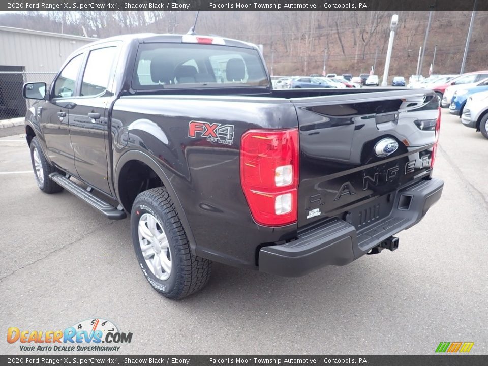 2020 Ford Ranger XL SuperCrew 4x4 Shadow Black / Ebony Photo #6