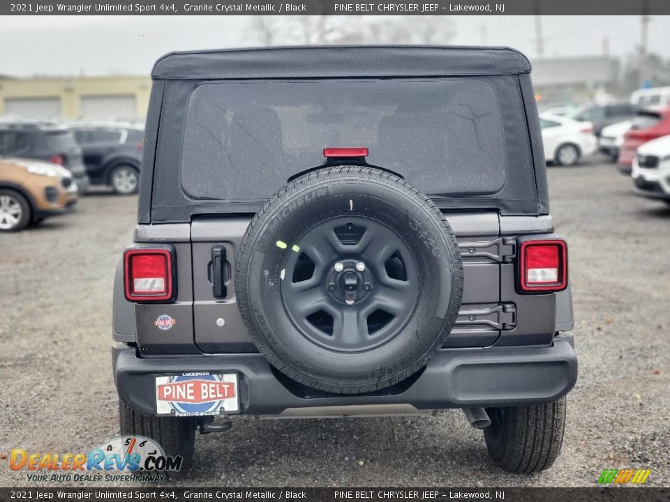 2021 Jeep Wrangler Unlimited Sport 4x4 Granite Crystal Metallic / Black Photo #7