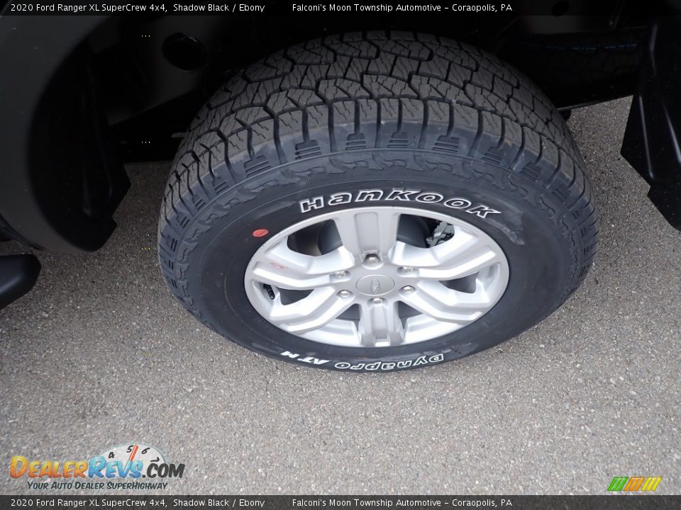 2020 Ford Ranger XL SuperCrew 4x4 Shadow Black / Ebony Photo #7