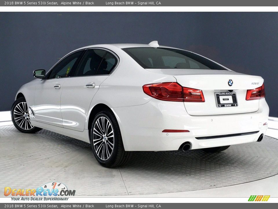 2018 BMW 5 Series 530i Sedan Alpine White / Black Photo #10