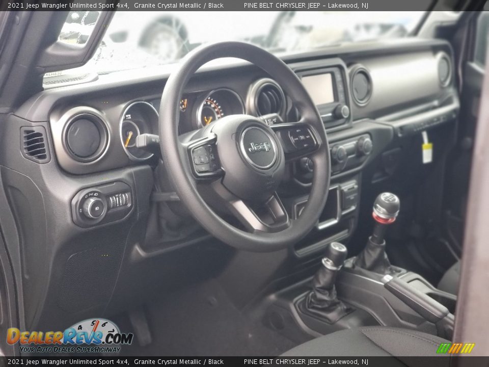 2021 Jeep Wrangler Unlimited Sport 4x4 Granite Crystal Metallic / Black Photo #10