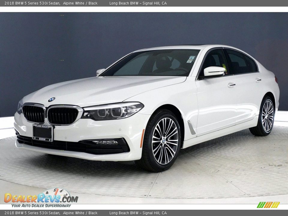 2018 BMW 5 Series 530i Sedan Alpine White / Black Photo #12