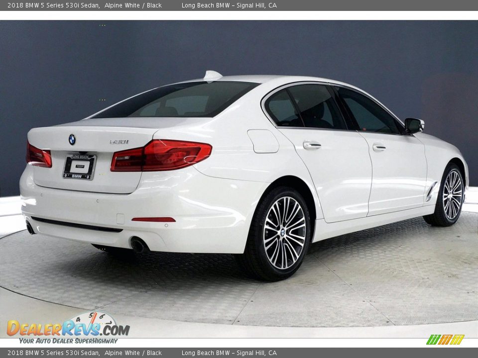 2018 BMW 5 Series 530i Sedan Alpine White / Black Photo #13