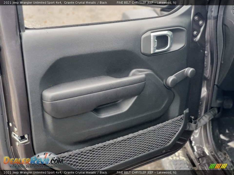 2021 Jeep Wrangler Unlimited Sport 4x4 Granite Crystal Metallic / Black Photo #12