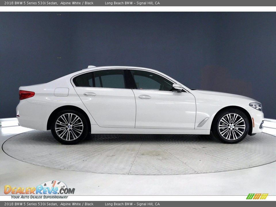 2018 BMW 5 Series 530i Sedan Alpine White / Black Photo #14